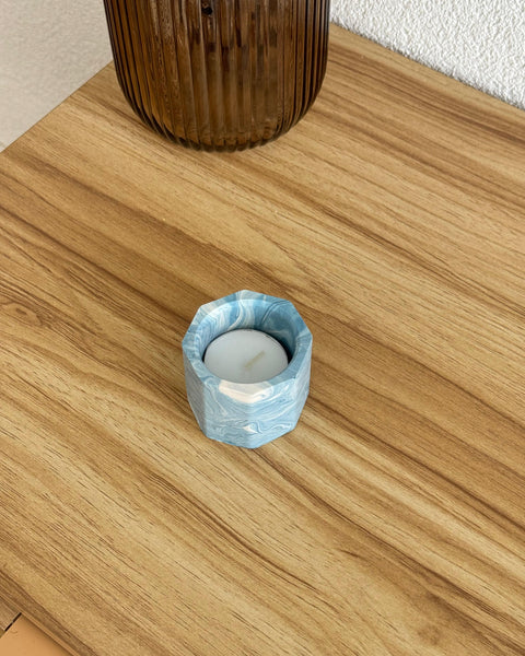 Petit photophore hexagonal