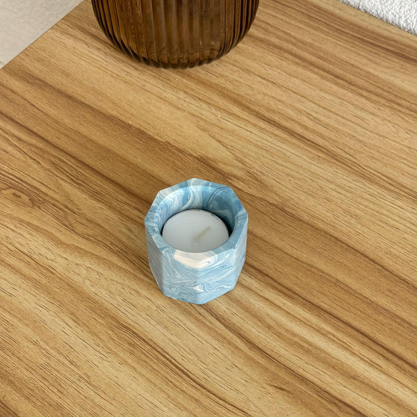 Petit photophore hexagonal