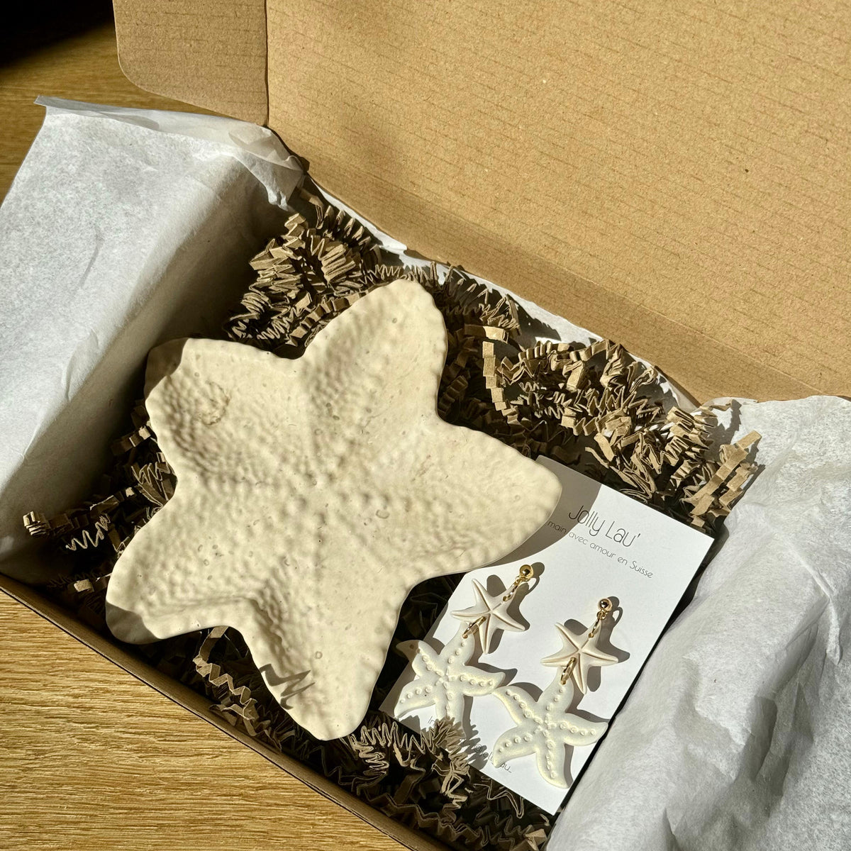 Coffret Boucle d'oreilles + Vide poche