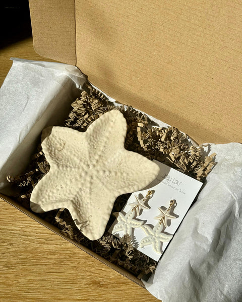 Coffret Boucle d'oreilles + Vide poche